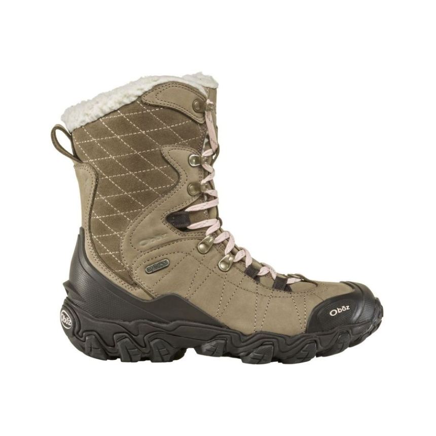 Oboz Women's Bridger 9'' Insulated Waterproof-Brindle