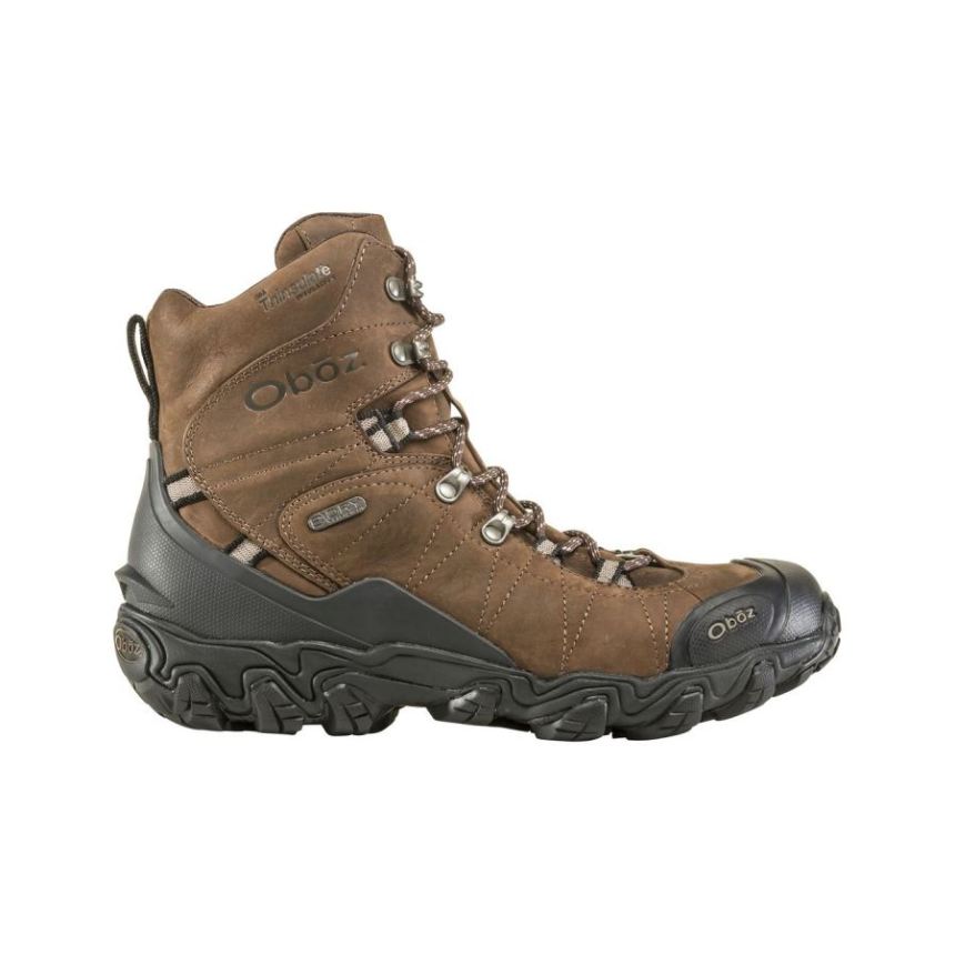 Oboz Men's Bridger 8'' Insulated Waterproof-Bark