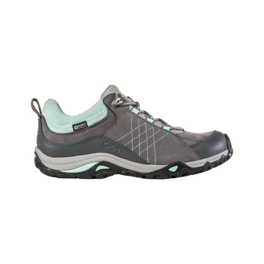 Oboz Women's Sapphire Low Waterproof-Char/Bglas