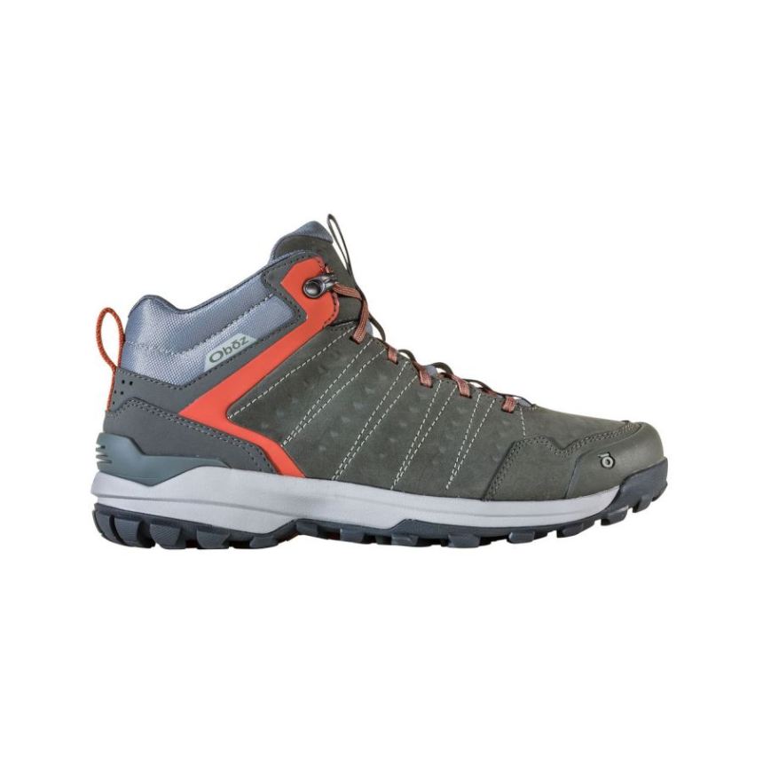 Oboz Men's Sypes Mid Leather Waterproof-Gunmetal