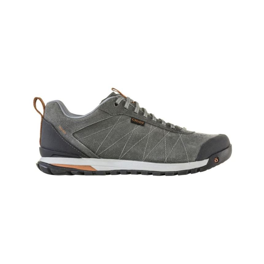 Oboz Men's Bozeman Low Leather-Charcoal