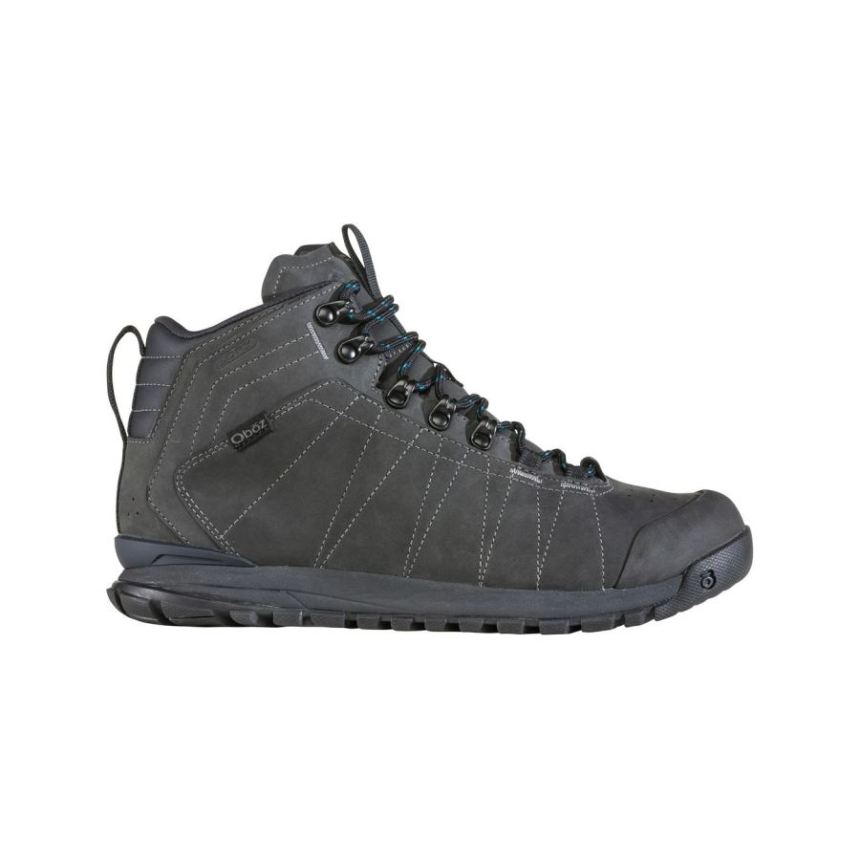 Oboz Men's Bozeman Mid Leather Waterproof-Iron