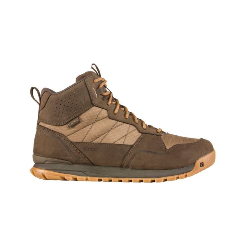 Oboz Men's Bozeman Mid Waterproof-Woodgrain