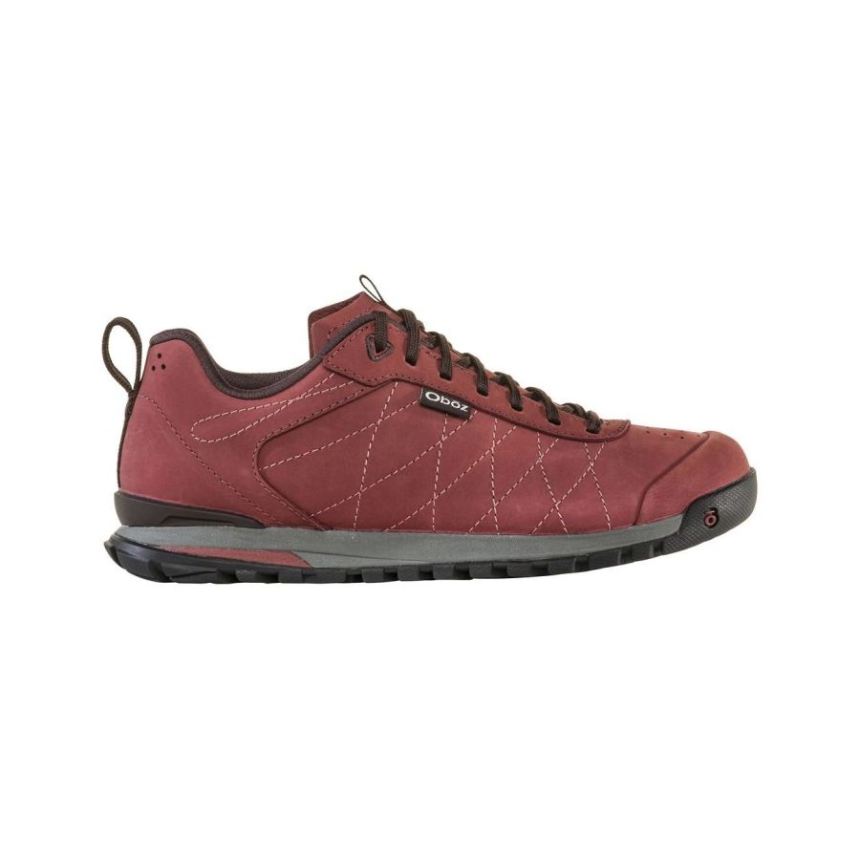 Oboz Women's Bozeman Low Leather-Red Cur