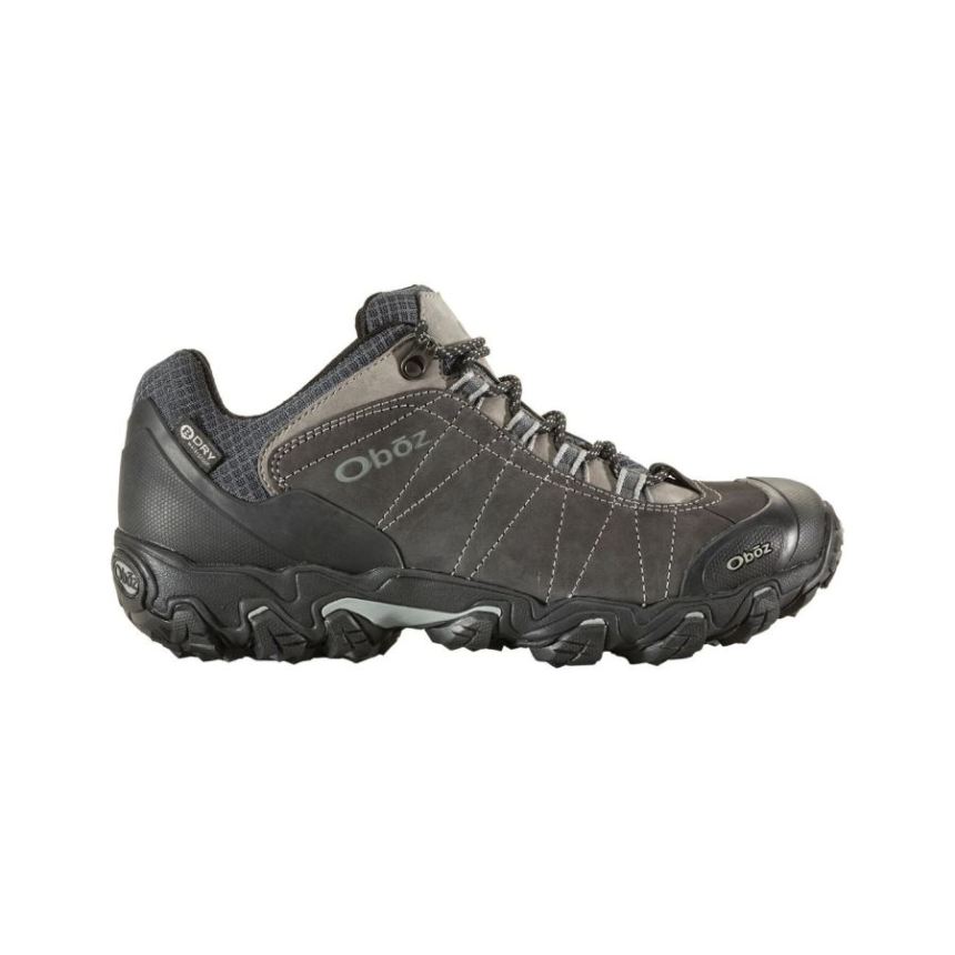 Oboz Men's Bridger Low Waterproof-Dk Shadow